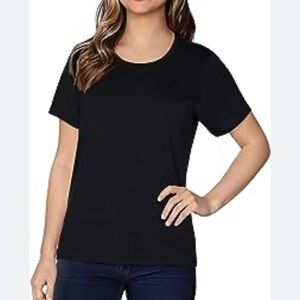 BOMBAS WOMENS basic crew neck T shirt size S